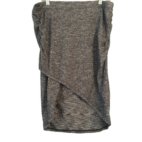 Lola by AFG Stretchy Knit Elastic Waist Knee Length Tulip Skirt Womans Size XL - Picture 1 of 7
